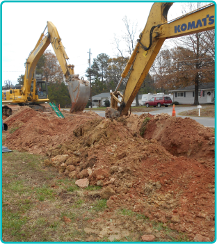 Cleared construction corridor, photo 2 of 2