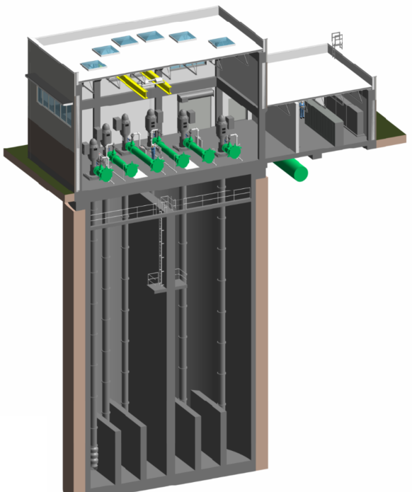 Proposed Raw Water Pump Station Interior View